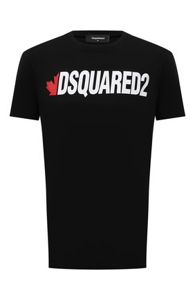 Мужская хлопковая футболка DSQUARED2 черного цвета по цене 22950 руб., арт. S74GD0834/S21600 | Фото 1 Мужская хлопковая футболка DSQUARED2 черного цвета, арт. S74GD0834/S21600 | Фото 1