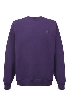 Мужской хлопковый свитшот ACNE STUDIOS фиолетового цвета по цене 22150 руб., арт. CI0054/M | Фото 1 Мужской хлопковый свитшот ACNE STUDIOS фиолетового цвета, арт. CI0054/M | Фото 1