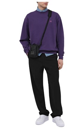 Мужской хлопковый свитшот ACNE STUDIOS фиолетового цвета по цене 22150 руб., арт. CI0054/M | Фото 2 Мужской хлопковый свитшот ACNE STUDIOS фиолетового цвета, арт. CI0054/M | Фото 2