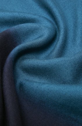 Мужской шарф из шерсти и шелка ERMENEGILDO ZEGNA темно-синего цвета по цене 31450 руб., арт. Z9L45/29C | Фото 2 Мужской шарф из шерсти и шелка ERMENEGILDO ZEGNA темно-синего цвета, арт. Z9L45/29C | Фото 2