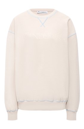 Женский хлопковый свитшот JW ANDERSON бежевого цвета по цене 19950 руб., арт. J00005 PG0490 | Фото 1 Женский хлопковый свитшот JW ANDERSON бежевого цвета, арт. J00005 PG0490 | Фото 1