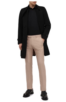 Мужские хлопковые брюки BERLUTI бежевого цвета, арт. R19TCU57-001 | Фото 2 (Стили: Кэжуэл; Длина (брюки, джинсы): Стандартные; Материал внешний: Хлопок; Случай: Повседневный)
