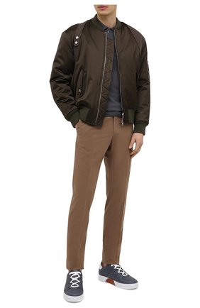 Мужские кожаные кеды tiziano ZEGNA COUTURE серого цвета по цене 81900 руб., арт. A4867X-LHNTP | Фото 2 Мужские кожаные кеды tiziano ZEGNA COUTURE серого цвета, арт. A4867X-LHNTP | Фото 2
