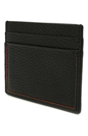 Мужской кожаный футляр для кредитных карт ERMENEGILDO ZEGNA черного цвета по цене 20600 руб., арт. LHDAI-E1139W | Фото 2 Мужской кожаный футляр для кредитных карт ERMENEGILDO ZEGNA черного цвета, арт. LHDAI-E1139W | Фото 2