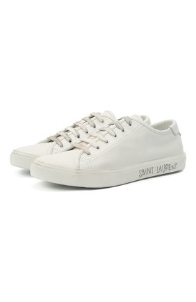 Женские кожаные кеды malibu SAINT LAURENT белого цвета по цене 43450 руб., арт. 649253/00NG0 | Фото 1 Женские кожаные кеды malibu SAINT LAURENT белого цвета, арт. 649253/00NG0 | Фото 1