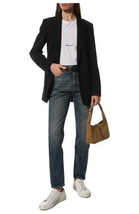 Женские кожаные кеды malibu SAINT LAURENT белого цвета по цене 43450 руб., арт. 649253/00NG0 | Фото 2 Женские кожаные кеды malibu SAINT LAURENT белого цвета, арт. 649253/00NG0 | Фото 2