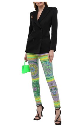 Женские леггинсы VERSACE разноцветного цвета по цене 76050 руб., арт. A88625/1F00541 | Фото 2 Женские леггинсы VERSACE разноцветного цвета, арт. A88625/1F00541 | Фото 2