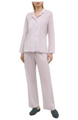 Женская хлопковая пижама DEREK ROSE розового цвета, арт. 2029-LEDB040 | Фото 1 (Рукава: Длинные; Длина Ж (юбки, платья, шорты): Мини; Длина (брюки, джинсы): Стандартные; Длина (для топов): Стандартные; Материал внешний: Хлопок)