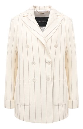 Женский жакет KITON светло-бежевого цвета по цене 297000 руб., арт. D51529K09T16 | Фото 1 Женский жакет KITON светло-бежевого цвета, арт. D51529K09T16 | Фото 1