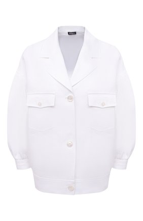 Женский льняной жакет KITON белого цвета по цене 160500 руб., арт. D51433K01057 | Фото 1 Женский льняной жакет KITON белого цвета, арт. D51433K01057 | Фото 1