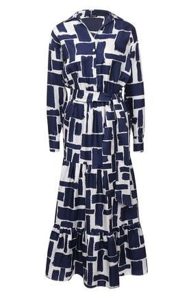 Женское шелковое платье KITON синего цвета по цене 169500 руб., арт. D50302K09T43 | Фото 1 Женское шелковое платье KITON синего цвета, арт. D50302K09T43 | Фото 1