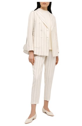 Женские брюки KITON светло-бежевого цвета по цене 98500 руб., арт. D50106K09T16 | Фото 2 Женские брюки KITON светло-бежевого цвета, арт. D50106K09T16 | Фото 2
