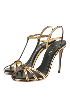 Женские кожаные босоножки jeannie 100 CASADEI черного цвета по цене 71600 руб., арт. 1L752S1001T0254A789 | Фото 1 Женские кожаные босоножки jeannie 100 CASADEI черного цвета, арт. 1L752S1001T0254A789 | Фото 1