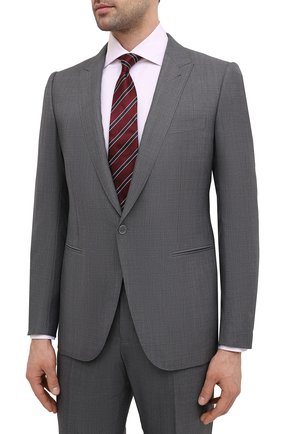 Мужской костюм из шерсти и шелка ERMENEGILDO ZEGNA серого цвета по цене 264500 руб., арт. 916606/21C4A3 | Фото 2 Мужской костюм из шерсти и шелка ERMENEGILDO ZEGNA серого цвета, арт. 916606/21C4A3 | Фото 2