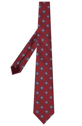Мужской шелковый галстук ERMENEGILDO ZEGNA бордового цвета по цене 16550 руб., арт. Z9D12/18B | Фото 2 Мужской шелковый галстук ERMENEGILDO ZEGNA бордового цвета, арт. Z9D12/18B | Фото 2