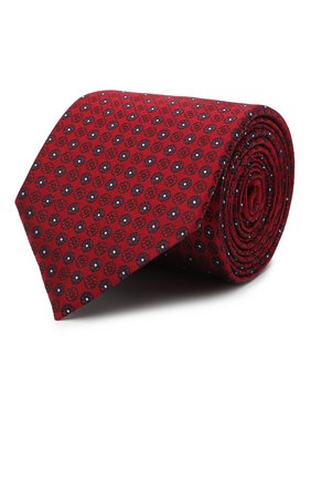 Мужской шелковый галстук ERMENEGILDO ZEGNA красного цвета, арт. Z9D42/100 | Фото 1 (Материал: Шелк, Текстиль; Принт: С принтом)