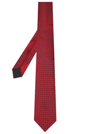 Мужской шелковый галстук ERMENEGILDO ZEGNA красного цвета, арт. Z9D42/100 | Фото 2 (Материал: Шелк, Текстиль; Принт: С принтом)