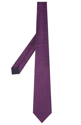 Мужской шелковый галстук ERMENEGILDO ZEGNA фиолетового цвета, арт. Z9D44/100 | Фото 2 (Материал: Шелк, Текстиль; Принт: С принтом)