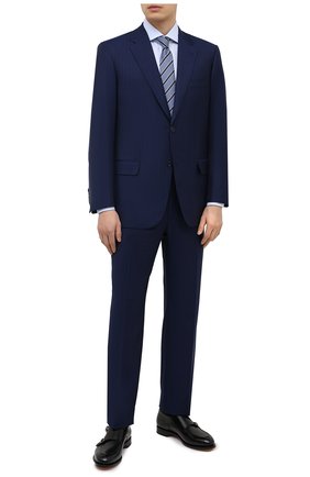 Мужской костюм из шерсти и шелка BRIONI синего цвета по цене 513500 руб., арт. RAH00W/P0A1A/PARLAMENT0 | Фото 1 Мужской костюм из шерсти и шелка BRIONI синего цвета, арт. RAH00W/P0A1A/PARLAMENT0 | Фото 1