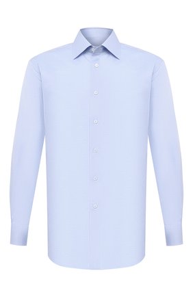 Мужская хлопковая сорочка BRIONI голубого цвета по цене 65450 руб., арт. RCA20N/P007U | Фото 1 Мужская хлопковая сорочка BRIONI голубого цвета, арт. RCA20N/P007U | Фото 1