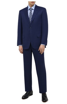 Мужская хлопковая сорочка BRIONI голубого цвета по цене 65450 руб., арт. RCA20N/P007U | Фото 2 Мужская хлопковая сорочка BRIONI голубого цвета, арт. RCA20N/P007U | Фото 2