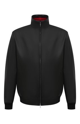 Мужской кожаный бомбер KITON черного цвета по цене 799500 руб., арт. UW0911MV07T83 | Фото 1 Мужской кожаный бомбер KITON черного цвета, арт. UW0911MV07T83 | Фото 1