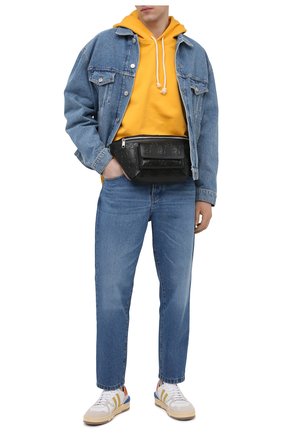 Мужская кожаная поясная сумка GUCCI черного цвета по цене 94700 руб., арт. 645093/1W3CN | Фото 2 Мужская кожаная поясная сумка GUCCI черного цвета, арт. 645093/1W3CN | Фото 2