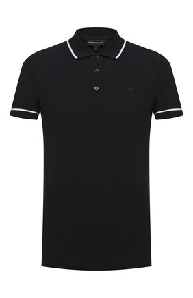 Мужское хлопковое поло EMPORIO ARMANI черного цвета по цене 19450 руб., арт. 3K1F8P/1JM2Z | Фото 1 Мужское хлопковое поло EMPORIO ARMANI черного цвета, арт. 3K1F8P/1JM2Z | Фото 1