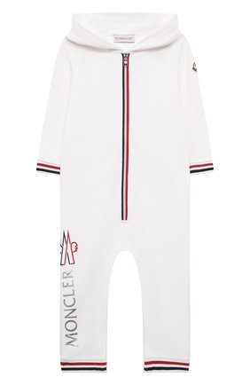 Детский хлопковый комбинезон MONCLER белого цвета по цене 23100 руб., арт. G1-951-8L723-00-899AR | Фото 1 Детский хлопковый комбинезон MONCLER белого цвета, арт. G1-951-8L723-00-899AR | Фото 1 (Региональные ограничения белый список (Axapta Mercury): RU; Ростовка одежда: 12 мес | 80 см, 18 мес | 86 см)