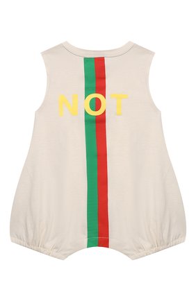 Детское комплект из комбинезона и панамы GUCCI белого цвета по цене 27100 руб., арт. 645499/XJC7Q | Фото 3 Детское комплект из комбинезона и панамы GUCCI белого цвета, арт. 645499/XJC7Q | Фото 3