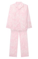 Детская хлопковая пижама DEREK ROSE розового цвета, арт. 7025-LEDB042/13-16 | Фото 1 (Рукава: Длинные; Девочки Кросс-КТ: Пижама; Региональные ограничения белый список (Axapta Mercury): RU; Материал внешний: Хлопок; Ростовка одежда: 13 - 15 лет | 158 см)