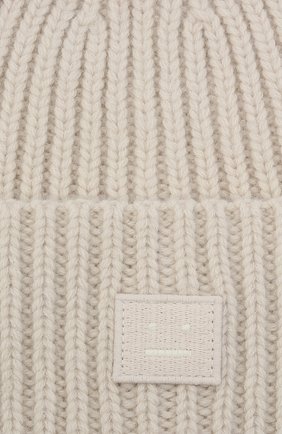 Детского шерстяная шапка ACNE STUDIOS бежевого цвета по цене 4995 руб., арт. D40006 | Фото 3 Детского шерстяная шапка ACNE STUDIOS бежевого цвета, арт. D40006 | Фото 3