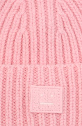 Детского шерстяная шапка ACNE STUDIOS розового цвета по цене 4995 руб., арт. D40006 | Фото 3 Детского шерстяная шапка ACNE STUDIOS розового цвета, арт. D40006 | Фото 3