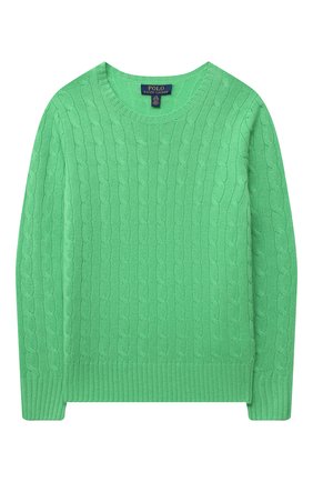 Детский кашемировый пуловер POLO RALPH LAUREN зеленого цвета по цене 28100 руб., арт. 323560706 | Фото 1 Детский кашемировый пуловер POLO RALPH LAUREN зеленого цвета, арт. 323560706 | Фото 1