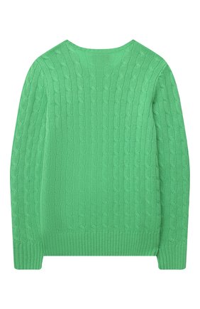 Детский кашемировый пуловер POLO RALPH LAUREN зеленого цвета по цене 28100 руб., арт. 323560706 | Фото 2 Детский кашемировый пуловер POLO RALPH LAUREN зеленого цвета, арт. 323560706 | Фото 2