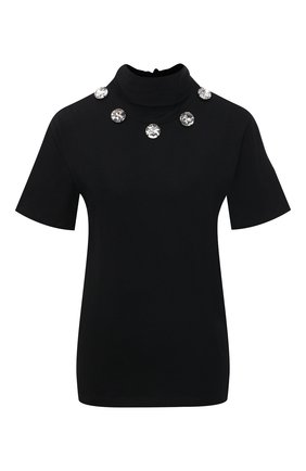 Женский хлопковый топ CHRISTOPHER KANE черного цвета по цене 35750 руб., арт. RE21 TS552 0RGANIC JERSEY | Фото 1 Женский хлопковый топ CHRISTOPHER KANE черного цвета, арт. RE21 TS552 0RGANIC JERSEY | Фото 1