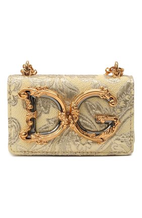Женская сумка dg girls mini DOLCE & GABBANA золотого цвета по цене 55250 руб., арт. BI1398/AW168 | Фото 1 Женская сумка dg girls mini DOLCE & GABBANA золотого цвета, арт. BI1398/AW168 | Фото 1