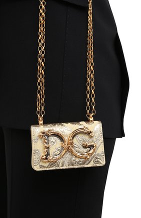 Женская сумка dg girls mini DOLCE & GABBANA золотого цвета по цене 55250 руб., арт. BI1398/AW168 | Фото 2 Женская сумка dg girls mini DOLCE & GABBANA золотого цвета, арт. BI1398/AW168 | Фото 2