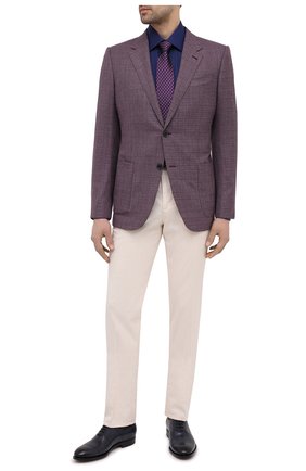 Мужские кожаные оксфорды KITON темно-синего цвета по цене 213500 руб., арт. USSREALN00100 | Фото 2 Мужские кожаные оксфорды KITON темно-синего цвета, арт. USSREALN00100 | Фото 2
