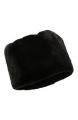 Женская шапка-кубанка мелания из меха норки FURLAND черного цвета, арт. 0217402110156300585 | Фото 1 (Материал: Натуральная кожа, Натуральный мех)