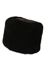 Женская шапка-кубанка мелания из меха норки FURLAND черного цвета, арт. 0217402110156300585 | Фото 2 (Материал: Натуральная кожа, Натуральный мех)