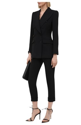 Женские шерстяные брюки DOLCE & GABBANA черного цвета по цене 57450 руб., арт. FTAY0T/FUBAJ | Фото 2 Женские шерстяные брюки DOLCE & GABBANA черного цвета, арт. FTAY0T/FUBAJ | Фото 2