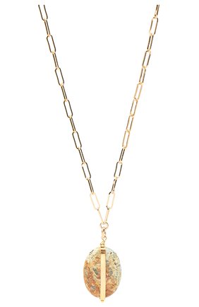 Женская кулон на цепочке ISABEL MARANT хаки цвета по цене 15300 руб., арт. C00232-21P025B | Фото 2 Женская кулон на цепочке ISABEL MARANT хаки цвета, арт. C00232-21P025B | Фото 2