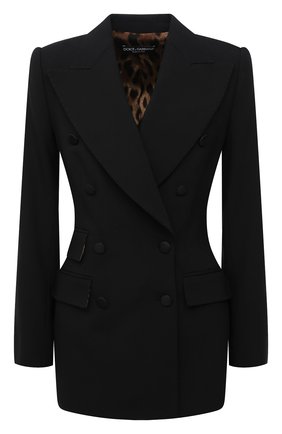Женский шерстяной жакет DOLCE & GABBANA черного цвета по цене 195000 руб., арт. F29DPT/FUBAJ | Фото 1 Женский шерстяной жакет DOLCE & GABBANA черного цвета, арт. F29DPT/FUBAJ | Фото 1