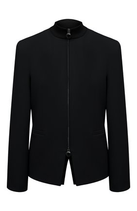 Женский шерстяной жакет GIORGIO ARMANI черного цвета по цене 182500 руб., арт. 1SHGG0KE/T01HK | Фото 1 Женский шерстяной жакет GIORGIO ARMANI черного цвета, арт. 1SHGG0KE/T01HK | Фото 1