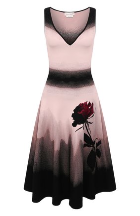 Женское платье из вискозы ALEXANDER MCQUEEN разноцветного цвета по цене 231500 руб., арт. 650286/Q1ASJ | Фото 1 Женское платье из вискозы ALEXANDER MCQUEEN разноцветного цвета, арт. 650286/Q1ASJ | Фото 1 (Длина Ж (юбки, платья, шорты): Миди; Материал внешний: Вискоза; Женское Кросс-КТ: Платье-одежда; Рукава: Без рукавов; Стили: Романтичный; Случай: Коктейльный; Региональные ограничения белый список (Axapta Mercury): RU)