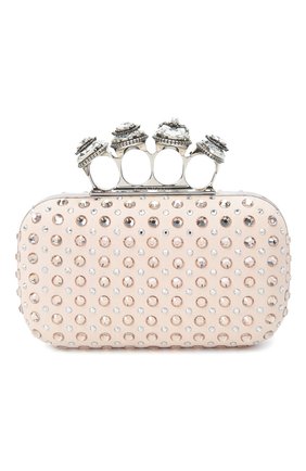 Женский клатч jwd four ring ALEXANDER MCQUEEN белого цвета по цене 208000 руб., арт. 583726/1YB3H | Фото 1 Женский клатч jwd four ring ALEXANDER MCQUEEN белого цвета, арт. 583726/1YB3H | Фото 1