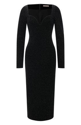 Женское платье CHRISTOPHER KANE черного цвета по цене 113500 руб., арт. RE21 DR3701 GLITTER VELVET | Фото 1 Женское платье CHRISTOPHER KANE черного цвета, арт. RE21 DR3701 GLITTER VELVET | Фото 1