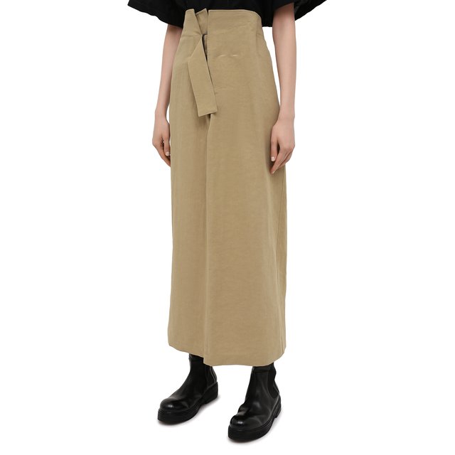 фото Юбка из льна и хлопка y`s