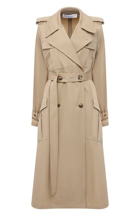 Женский хлопковый тренч JW ANDERSON бежевого цвета по цене 163500 руб., арт. C00128 PG0289 | Фото 1 Женский хлопковый тренч JW ANDERSON бежевого цвета, арт. C00128 PG0289 | Фото 1